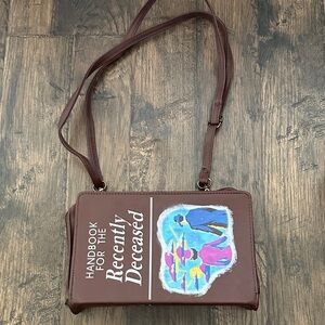 Beetlejuice Brown Book Crossbody Bag